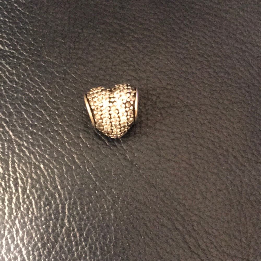 Pandora Sterling Silver Heart Sparkle Charm